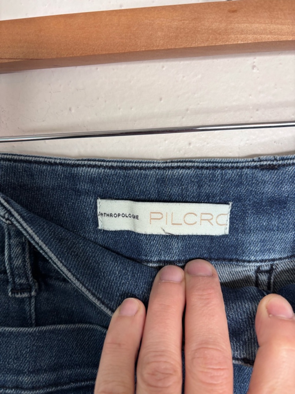 Anthro Pilcro Wide Leg High Waist Jeans Size 25 Petite EUC - Picture 8 of 10